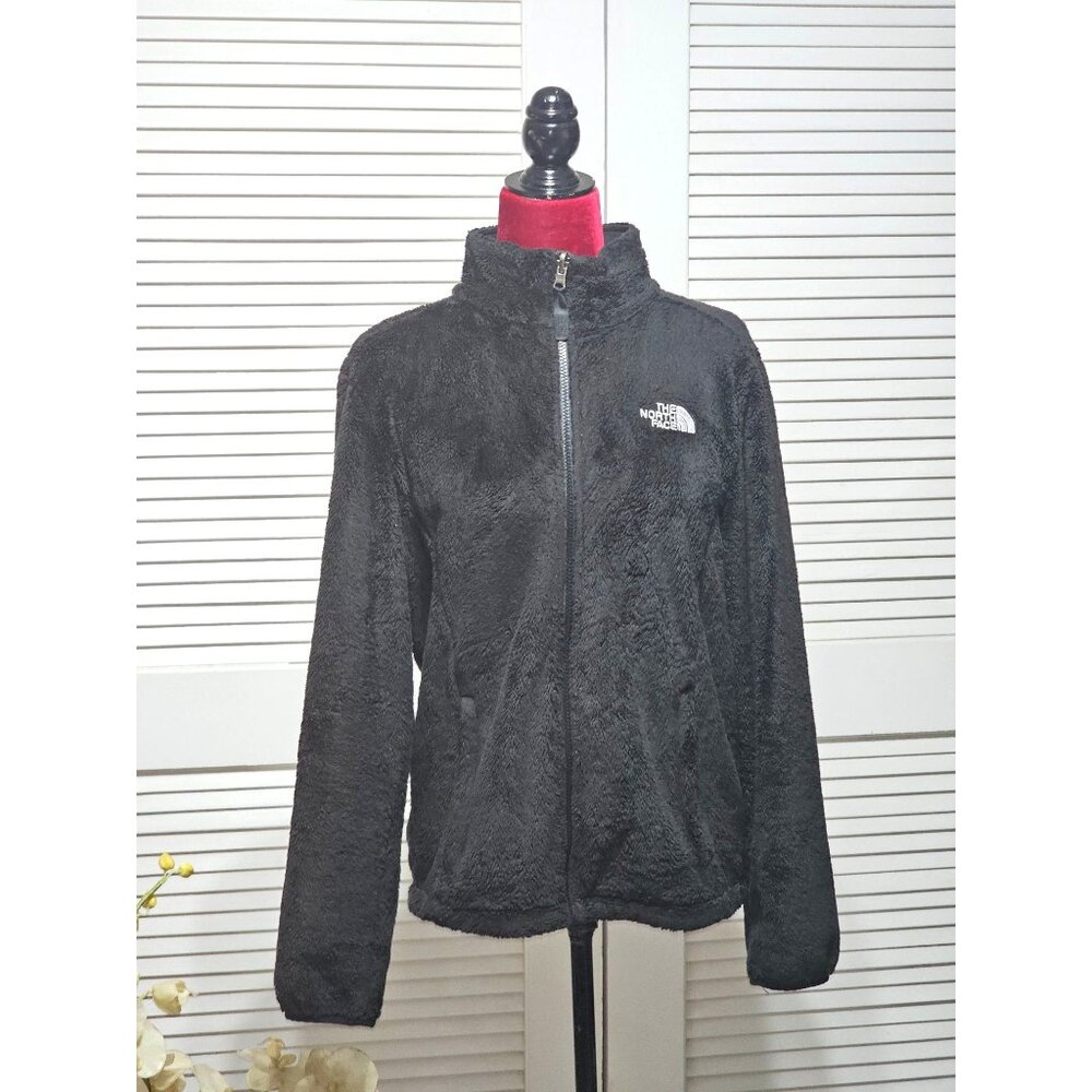 The North Face Women's Black Osito 2 Fleece Jacket Logo Size Medium  2881